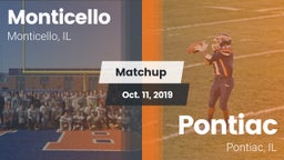 Matchup: Monticello High vs. Pontiac  2019