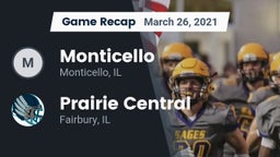 Recap: Monticello  vs. Prairie Central  2021