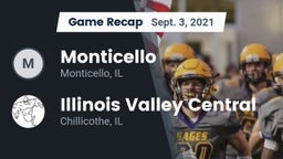 Recap: Monticello  vs. Illinois Valley Central  2021