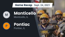 Recap: Monticello  vs. Pontiac  2021