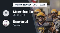 Recap: Monticello  vs. Rantoul  2021