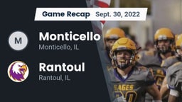 Recap: Monticello  vs. Rantoul  2022
