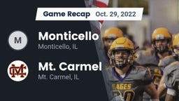 Recap: Monticello  vs. Mt. Carmel  2022