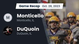 Recap: Monticello  vs. DuQuoin  2023