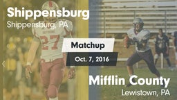 Matchup: Shippensburg High vs. Mifflin County  2016