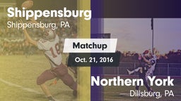 Matchup: Shippensburg High vs. Northern York  2016