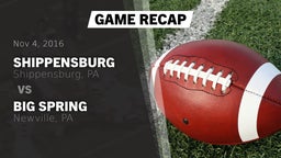 Recap: Shippensburg  vs. Big Spring  2016