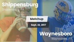 Matchup: Shippensburg High vs. Waynesboro  2017