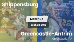 Matchup: Shippensburg High vs. Greencastle-Antrim  2018