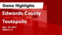 Edwards County  vs Teutopolis Game Highlights - Dec. 26, 2017