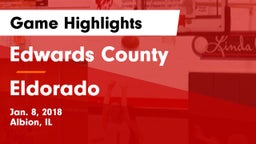 Edwards County  vs Eldorado Game Highlights - Jan. 8, 2018