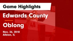 Edwards County  vs Oblong Game Highlights - Nov. 26, 2018