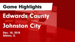 Edwards County  vs Johnston City  Game Highlights - Dec. 10, 2018