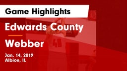 Edwards County  vs Webber Game Highlights - Jan. 14, 2019