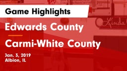 Edwards County  vs Carmi-White County  Game Highlights - Jan. 3, 2019