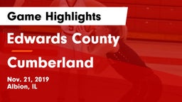 Edwards County  vs Cumberland Game Highlights - Nov. 21, 2019
