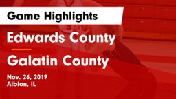Edwards County  vs Galatin County Game Highlights - Nov. 26, 2019