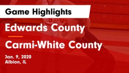 Edwards County  vs Carmi-White County  Game Highlights - Jan. 9, 2020