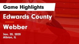 Edwards County  vs Webber Game Highlights - Jan. 20, 2020