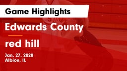 Edwards County  vs red hill Game Highlights - Jan. 27, 2020