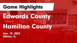 Edwards County  vs Hamilton County Game Highlights - Jan. 19, 2023