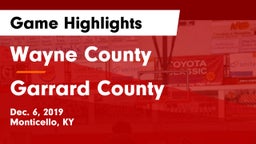 Wayne County  vs Garrard County  Game Highlights - Dec. 6, 2019