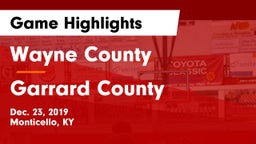 Wayne County  vs Garrard County  Game Highlights - Dec. 23, 2019