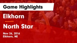 Elkhorn  vs North Star  Game Highlights - Nov 26, 2016