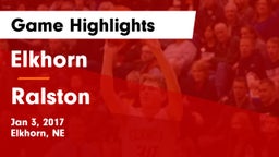 Elkhorn  vs Ralston  Game Highlights - Jan 3, 2017