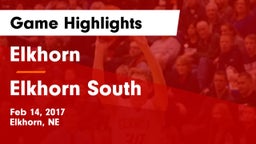 Elkhorn  vs Elkhorn South  Game Highlights - Feb 14, 2017