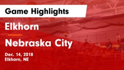 Elkhorn  vs Nebraska City  Game Highlights - Dec. 14, 2018