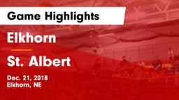 Elkhorn  vs St. Albert  Game Highlights - Dec. 21, 2018