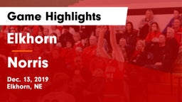 Elkhorn  vs Norris  Game Highlights - Dec. 13, 2019