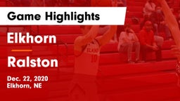 Elkhorn  vs Ralston  Game Highlights - Dec. 22, 2020