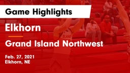 Elkhorn  vs Grand Island Northwest  Game Highlights - Feb. 27, 2021