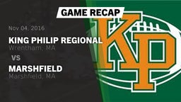 Recap: King Philip Regional  vs. Marshfield  2016