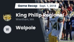 Recap: King Philip Regional  vs. Walpole  2018