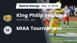Recap: King Philip Regional  vs. MIAA Tournament 2018