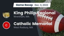 Recap: King Philip Regional  vs. Catholic Memorial  2022