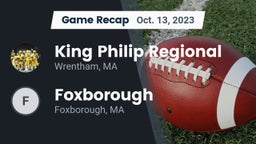 Recap: King Philip Regional  vs. Foxborough  2023
