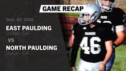 Recap: East Paulding  vs. North Paulding  2016