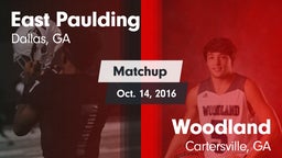 Matchup: East Paulding High vs. Woodland  2016