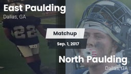 Matchup: East Paulding High vs. North Paulding  2017