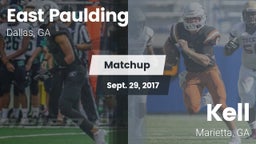 Matchup: East Paulding High vs. Kell  2017