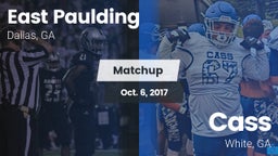 Matchup: East Paulding High vs. Cass  2017