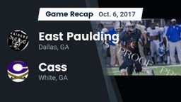 Recap: East Paulding  vs. Cass  2017