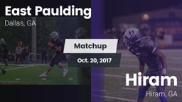 Matchup: East Paulding High vs. Hiram  2017
