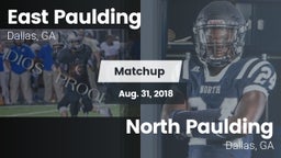 Matchup: East Paulding High vs. North Paulding  2018