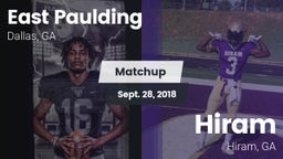 Matchup: East Paulding High vs. Hiram  2018