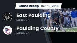 Recap: East Paulding  vs. Paulding County  2018